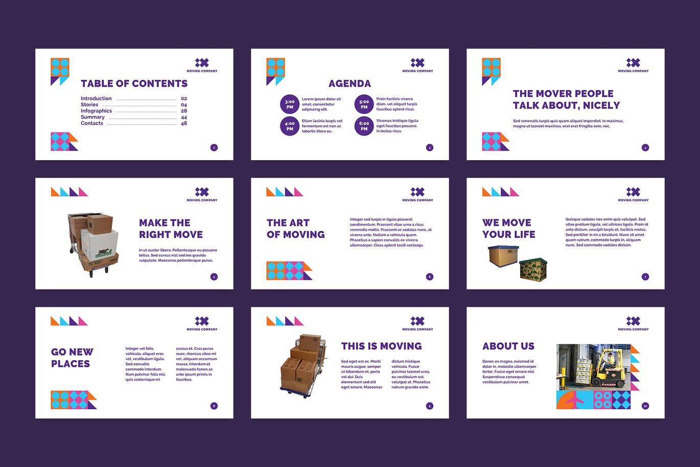 时尚有设计感的企业PPT模板下载[PPTX]