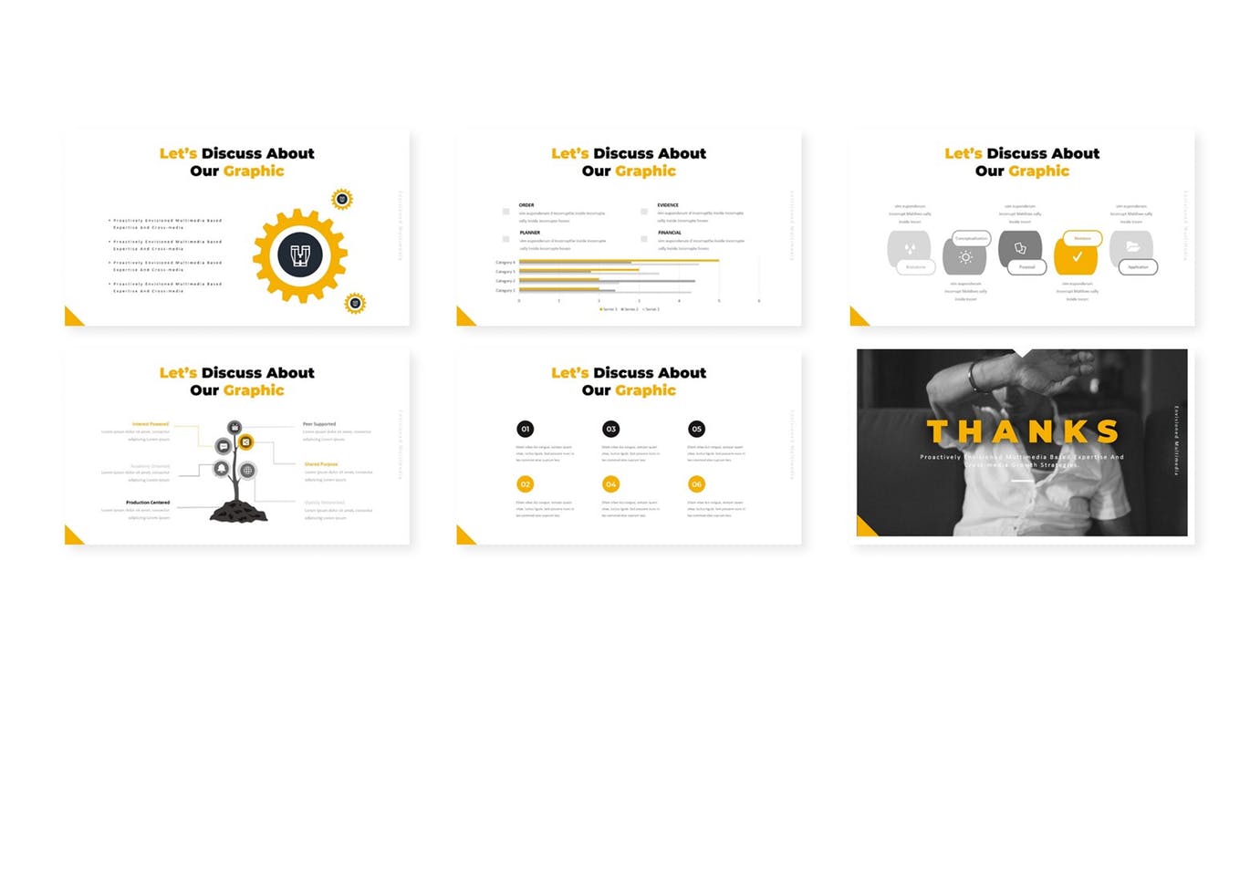 时尚简约多用途的高品质几何图形powerpoint幻灯片演示模板（pptx）