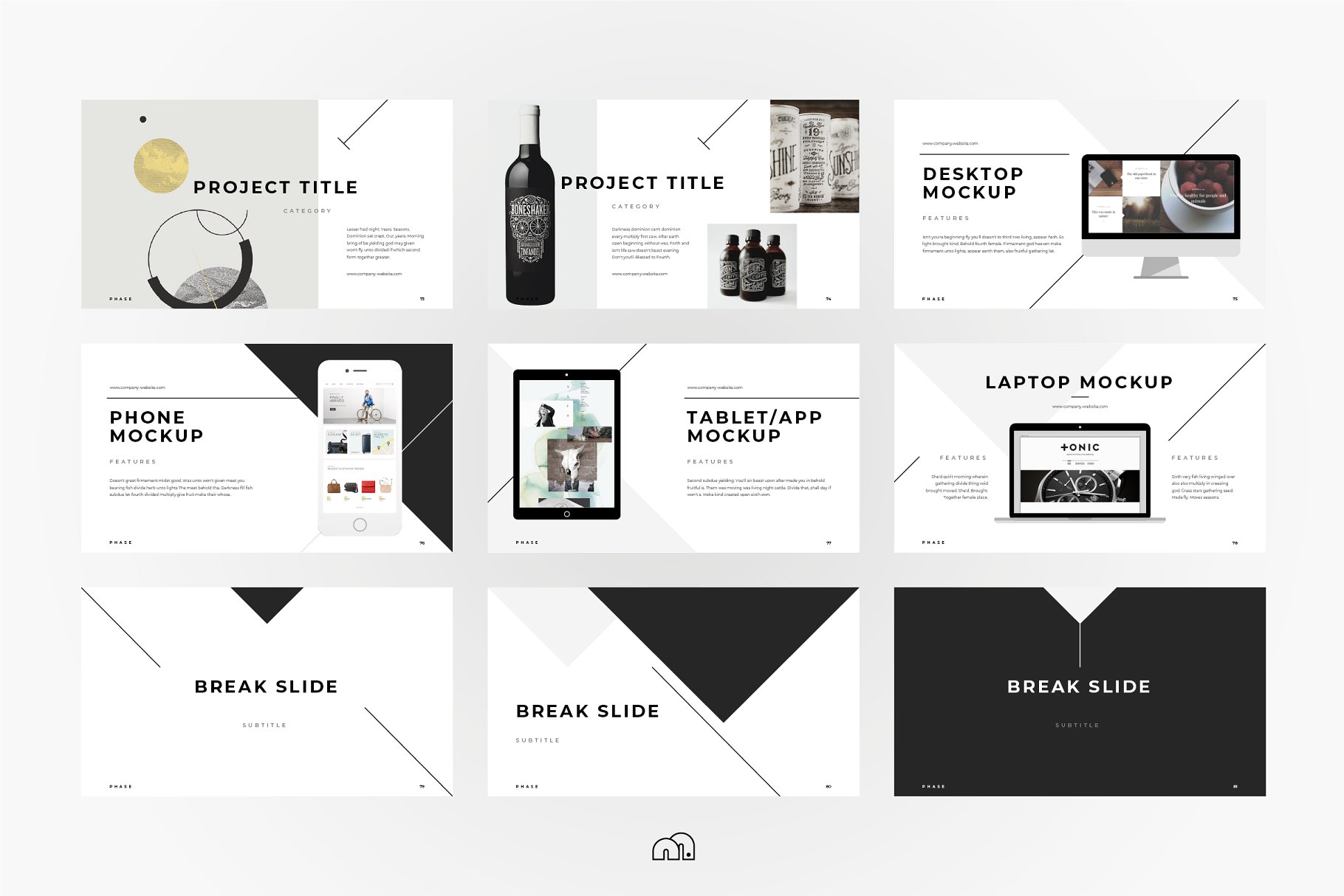 时尚PPT模板下载 Phase – PowerPoint