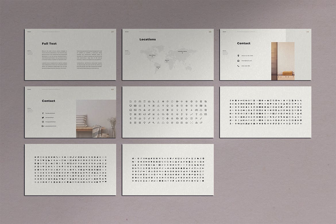 时尚居家设计师使用的PPT模板 精美ppt模板 简约ppt模板[PPTX]