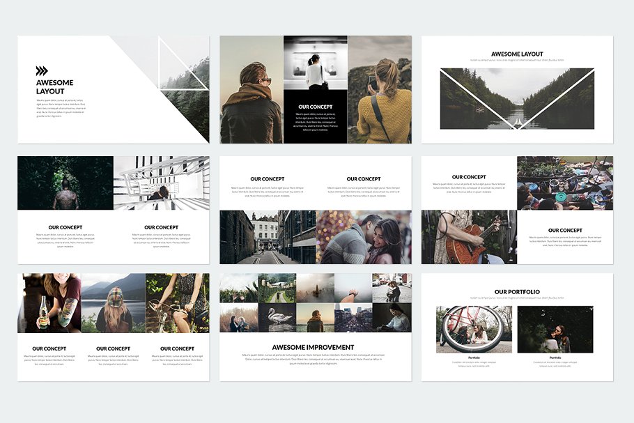 趋势ppt素材模板 Trending Powerpoint
