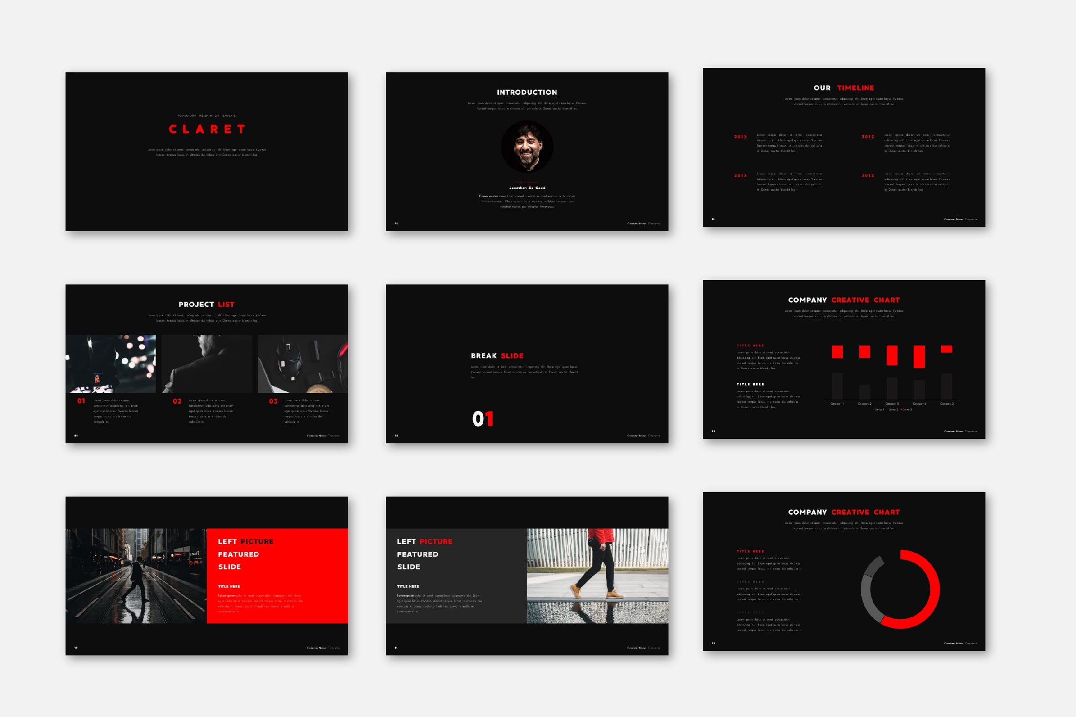 简洁设计感觉的简洁的ppt模板[PPTX]