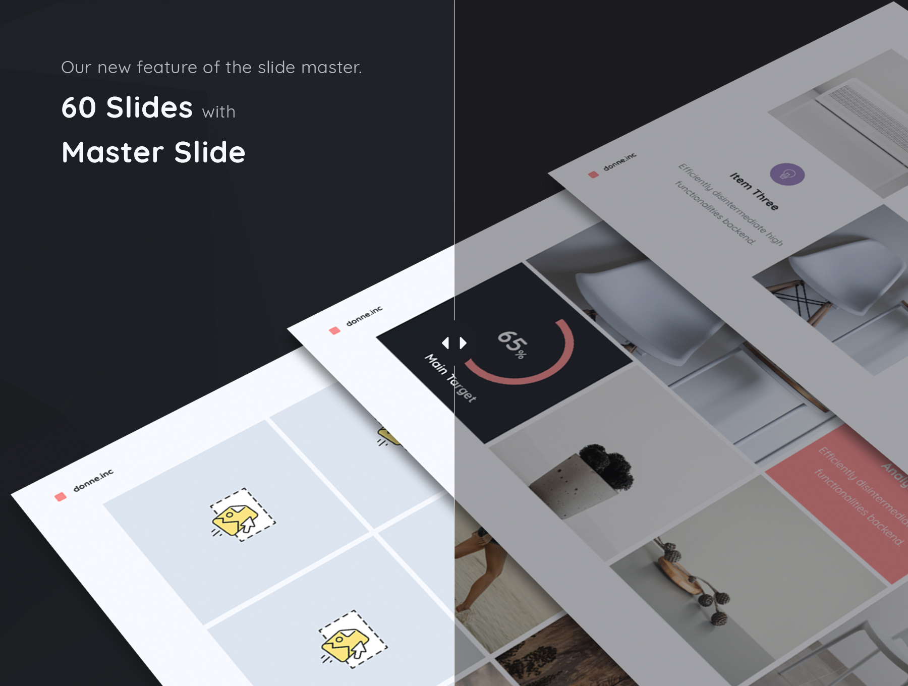适合产品展示的高端的极简主义PPT+keynote模板下载[Key,PPTX]