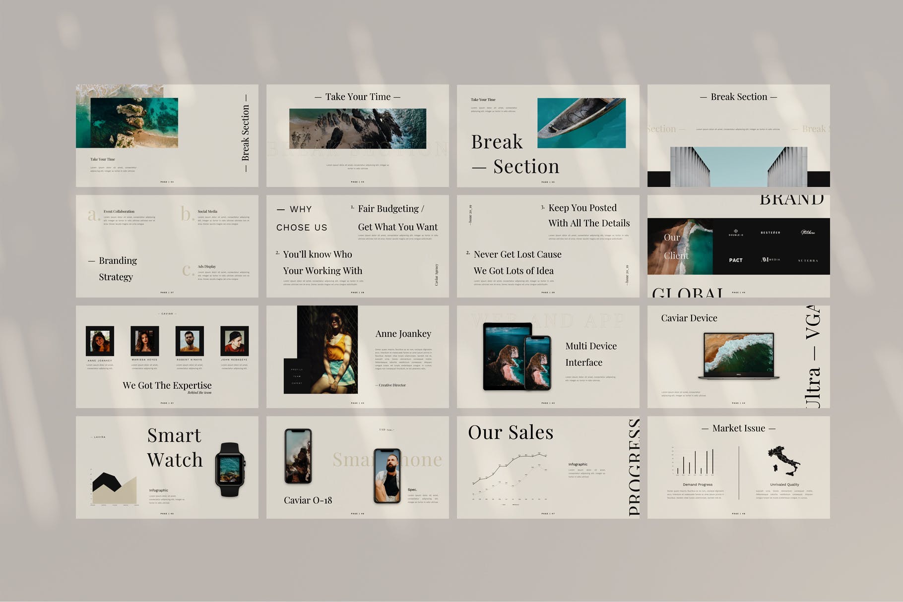 经典时尚的PPT模板下载[PPTX]