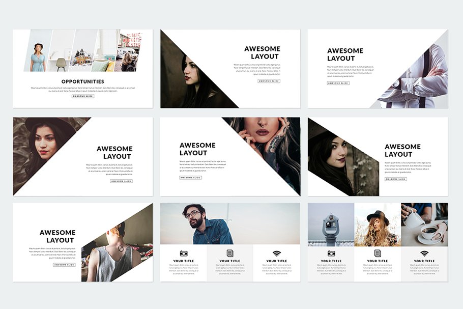 精美ppt模板下载 Prestige Keynote