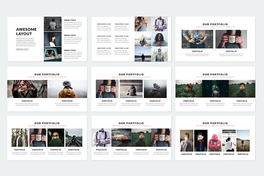 精美ppt模板下载 Prestige Keynote