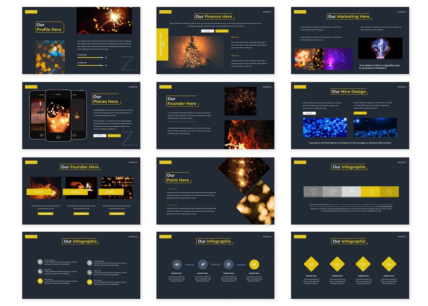 优雅高端时尚的Google Slides谷歌幻灯片演示模板幻灯片模板下载（pptx）