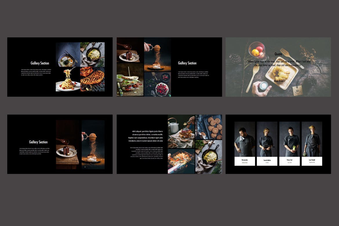 美食品牌介绍相关PPT模板[PPTX]