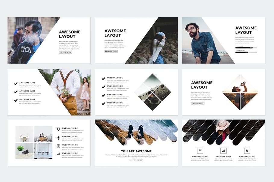 精美ppt模板下载 Prestige Keynote