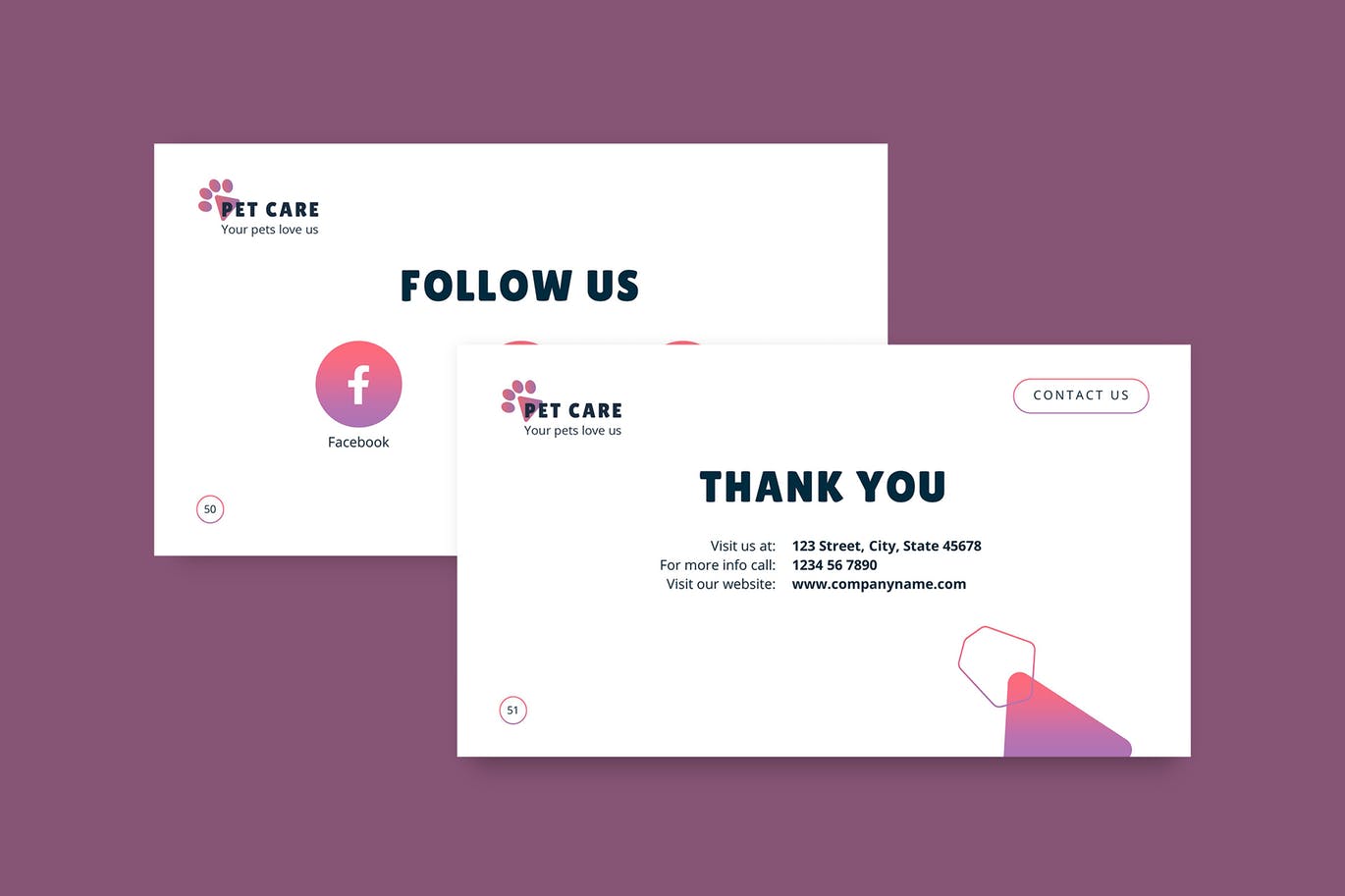 宠物护理管理PPT商业计划书模板下载[PPTX]