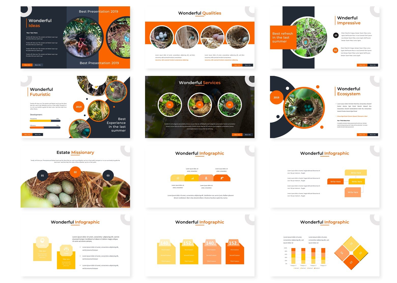 个性的工作汇报PPT模板下下载