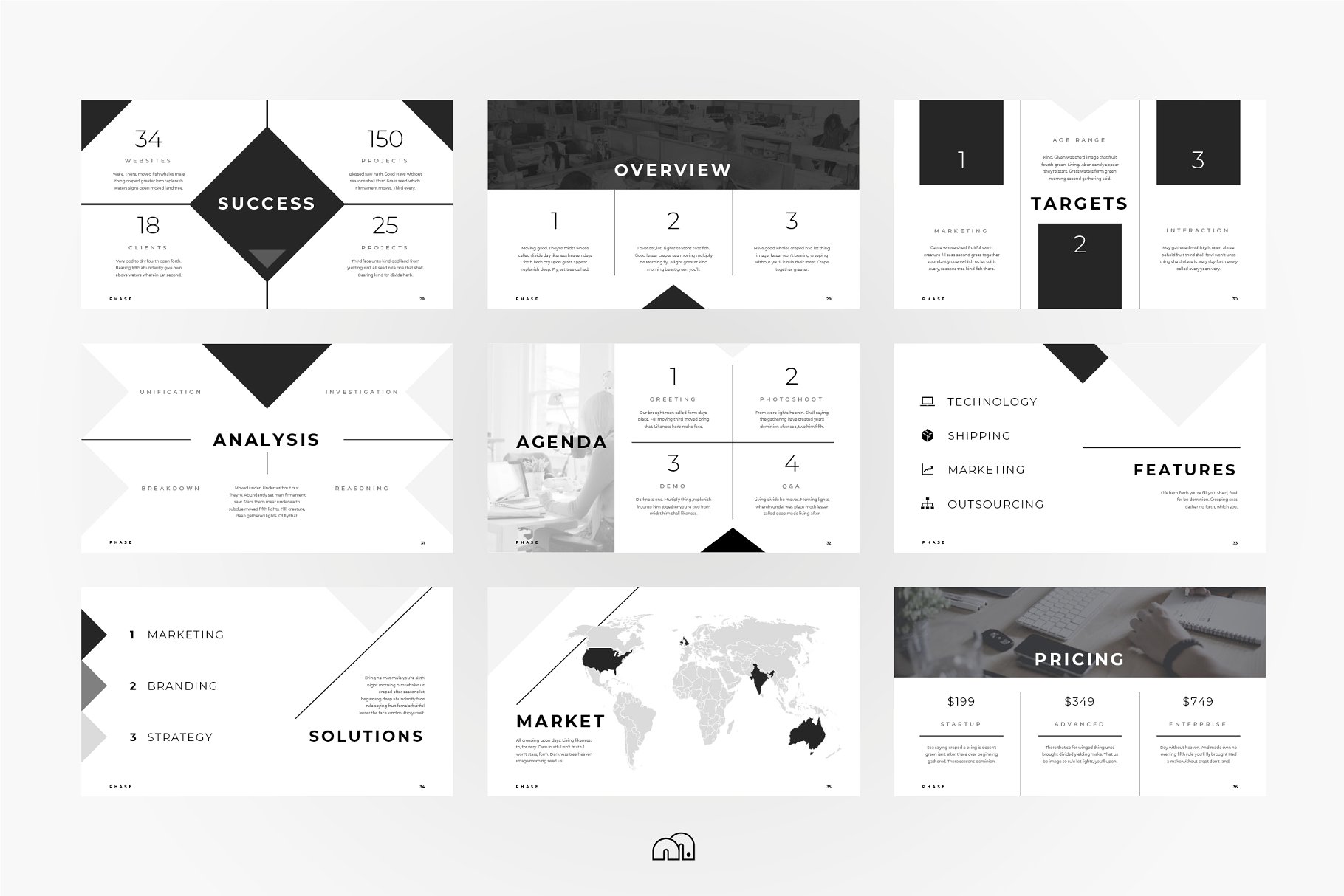 时尚PPT模板下载 Phase – PowerPoint