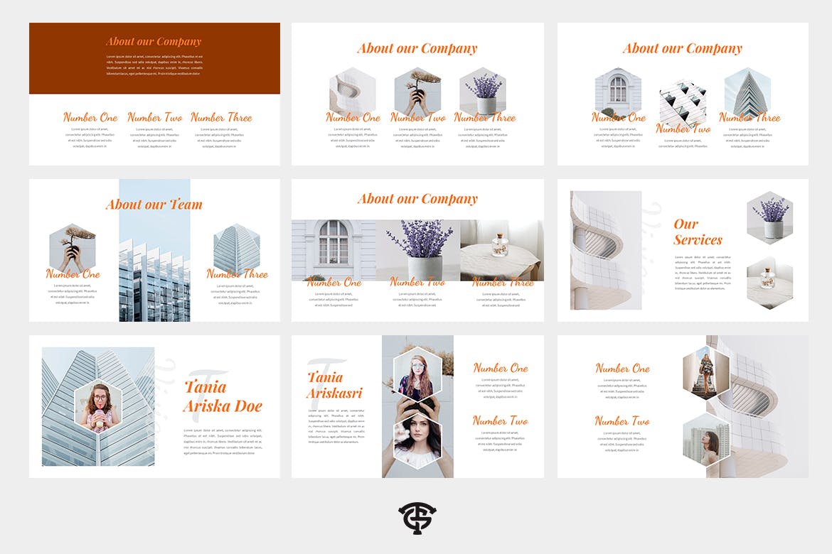 时尚的创意PPT模板下载[PPTX]