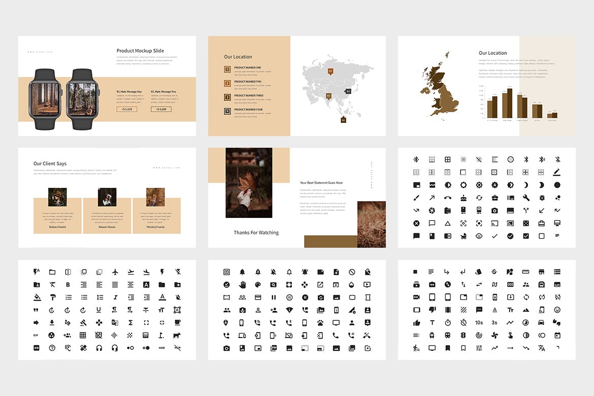 有创意的时尚高端的PPT模板下载 [PPTX]