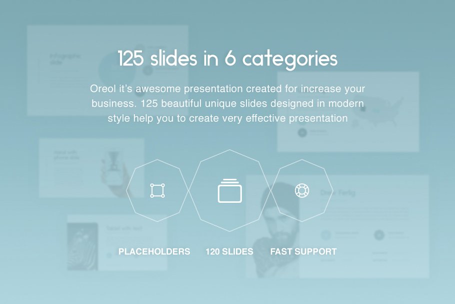 时尚幻灯片模板 Oreol PowerPoint Template