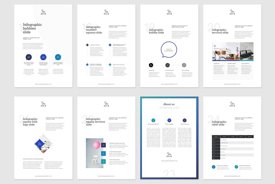 高端Raven垂直主题ppt模板 Raven Vertical Keynote Template