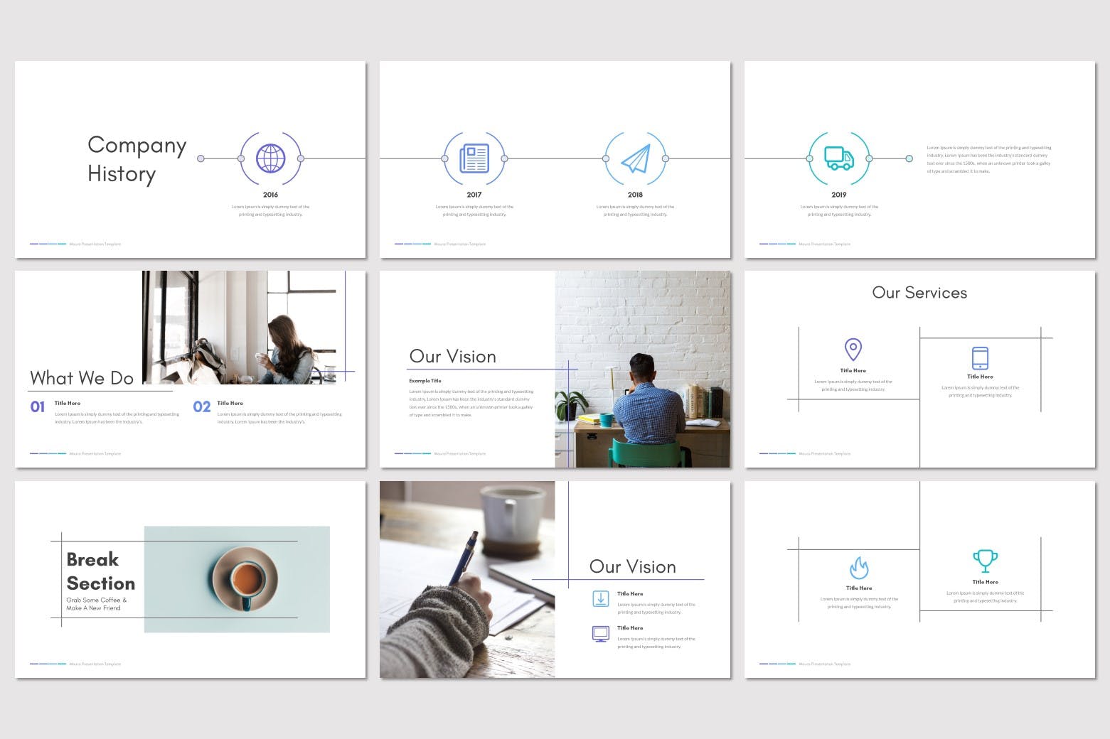 优秀的百搭的简约精美PPT模板下载[PPTX]