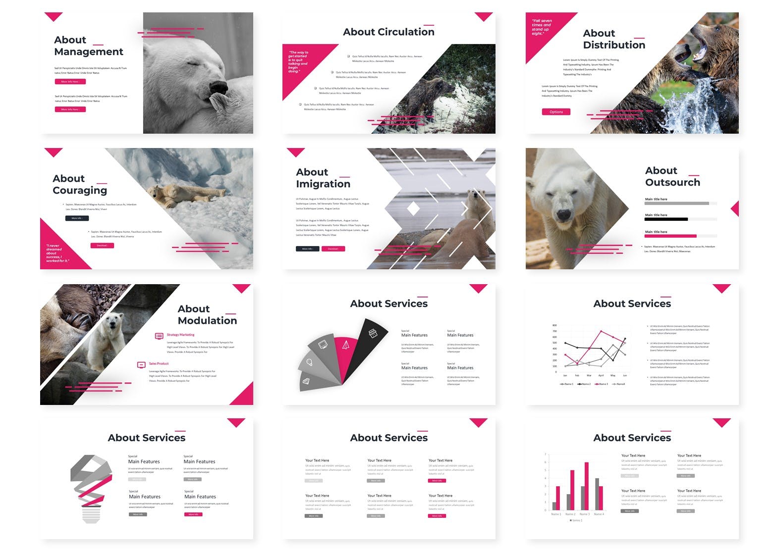 动物环保PPT模板下载 精美ppt模板 ppt简洁模板 下载ppt模板[PPTX]