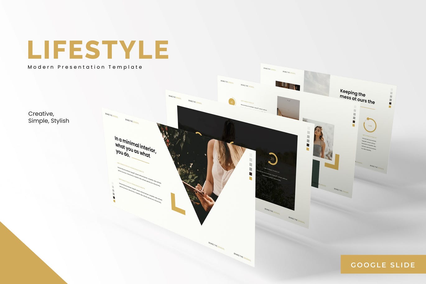 时尚高端简约google slides谷歌幻灯片演示模板（pptx）