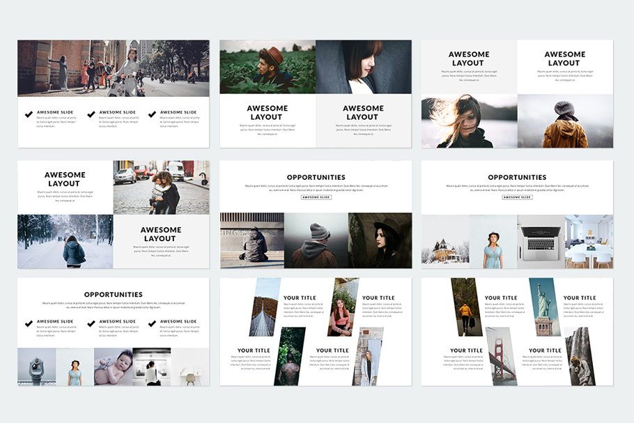 精美ppt模板下载 Prestige Keynote