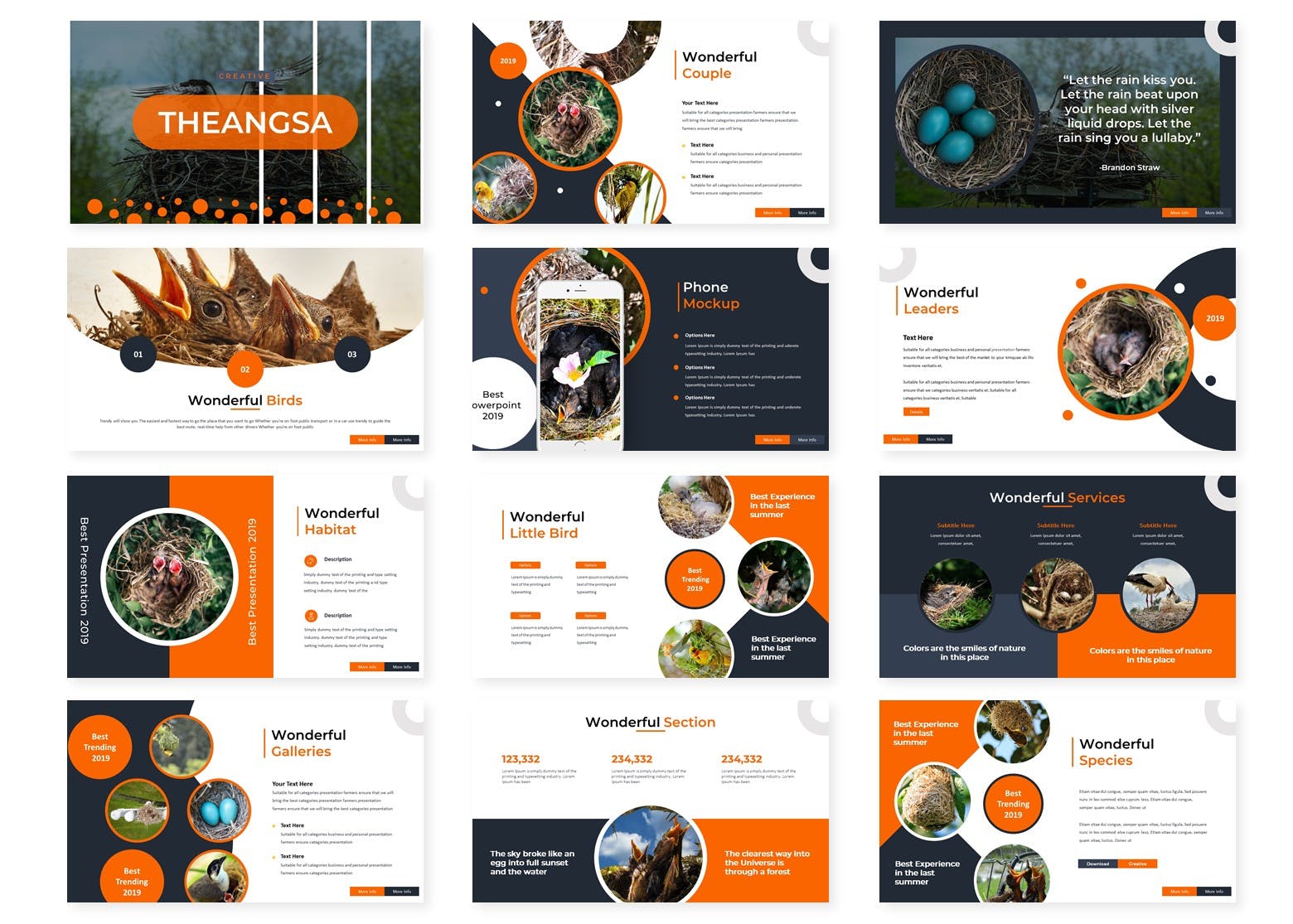 个性的工作汇报PPT模板下下载