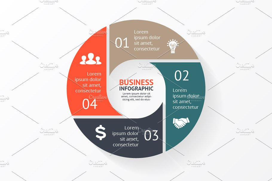 信息图表ppt素材模板 Infographic Elements Vol.4