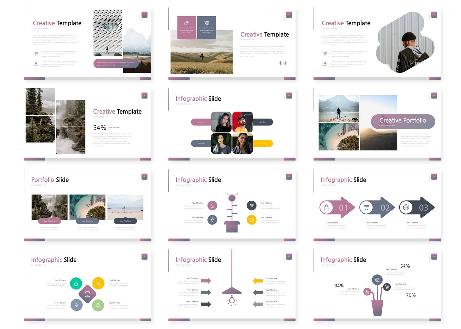 个人简洁的ppt模板下载[PPTX]