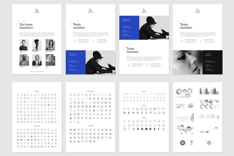 高端Raven垂直主题ppt模板 Raven Vertical Keynote Template