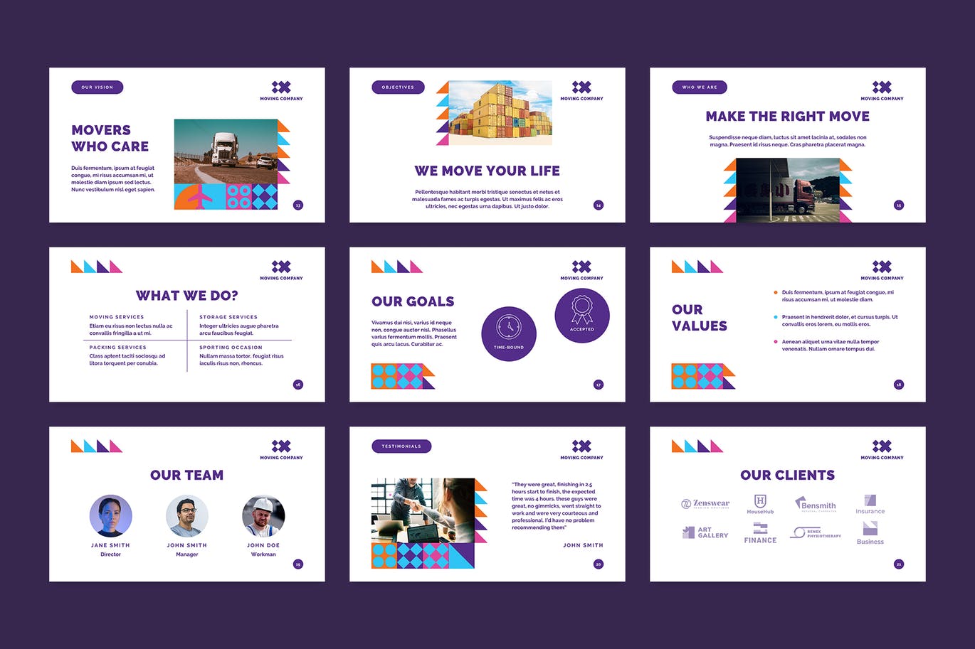 时尚有设计感的企业PPT模板下载[PPTX]