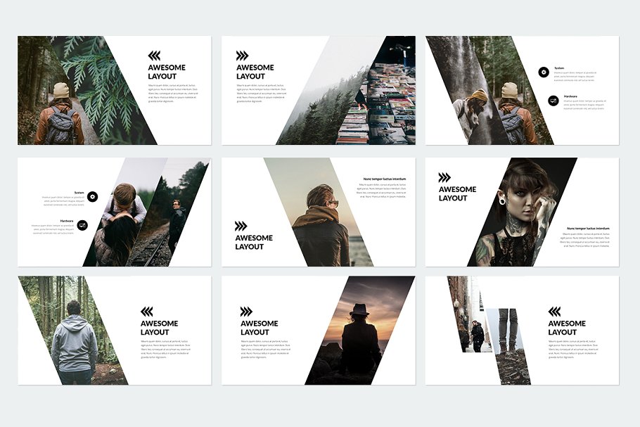 趋势ppt素材模板 Trending Powerpoint