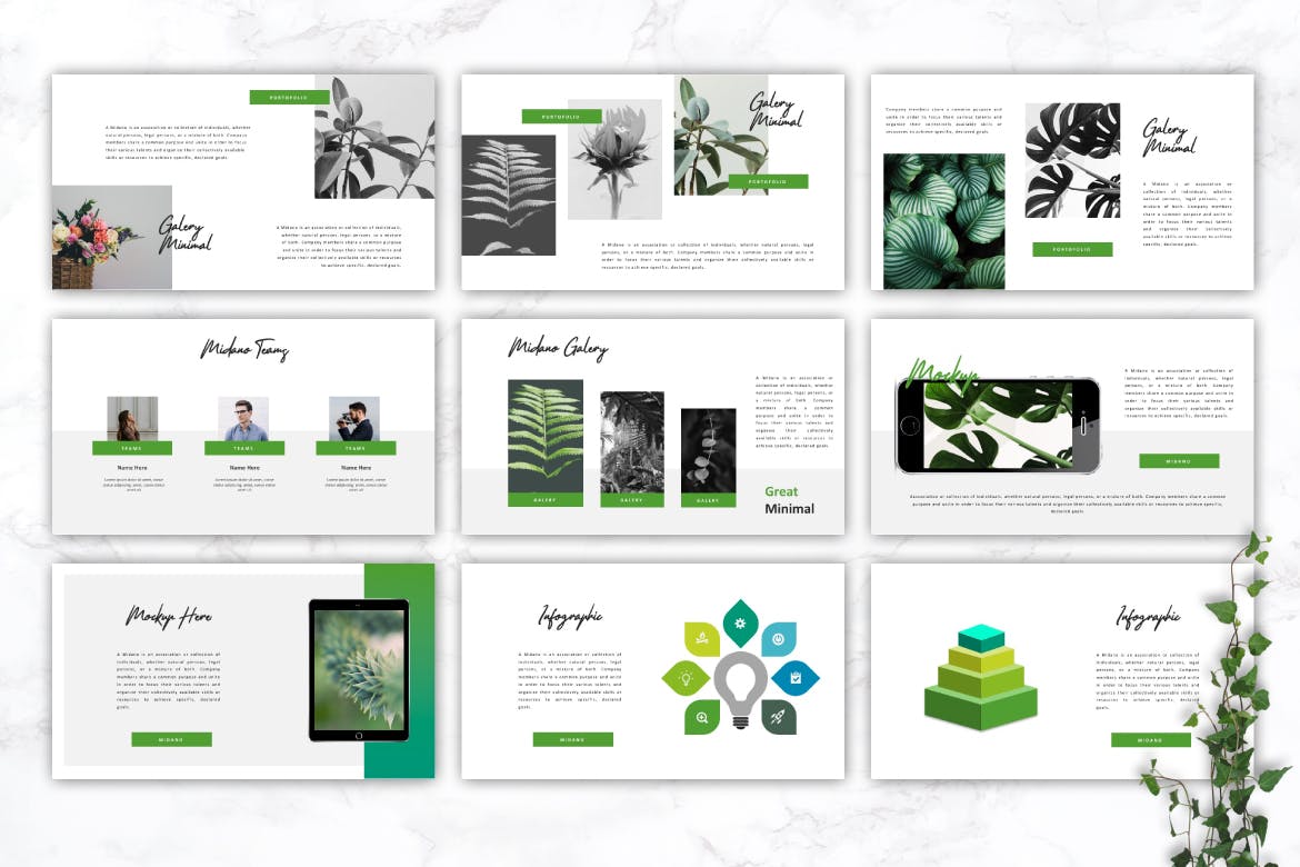 简约时尚清新的keynote幻灯片演示模板幻灯片模板下载（key）