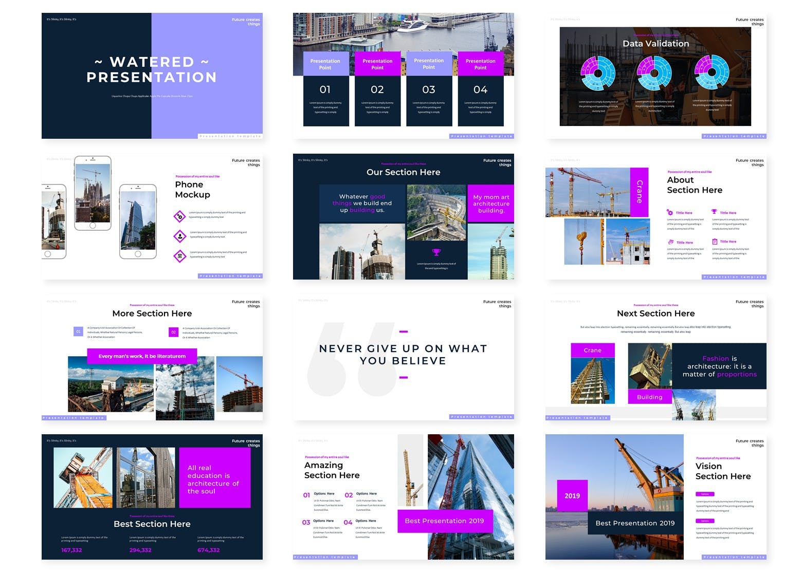 色彩绚丽的大数据工作汇报总结ppt模板下载[PPTX]