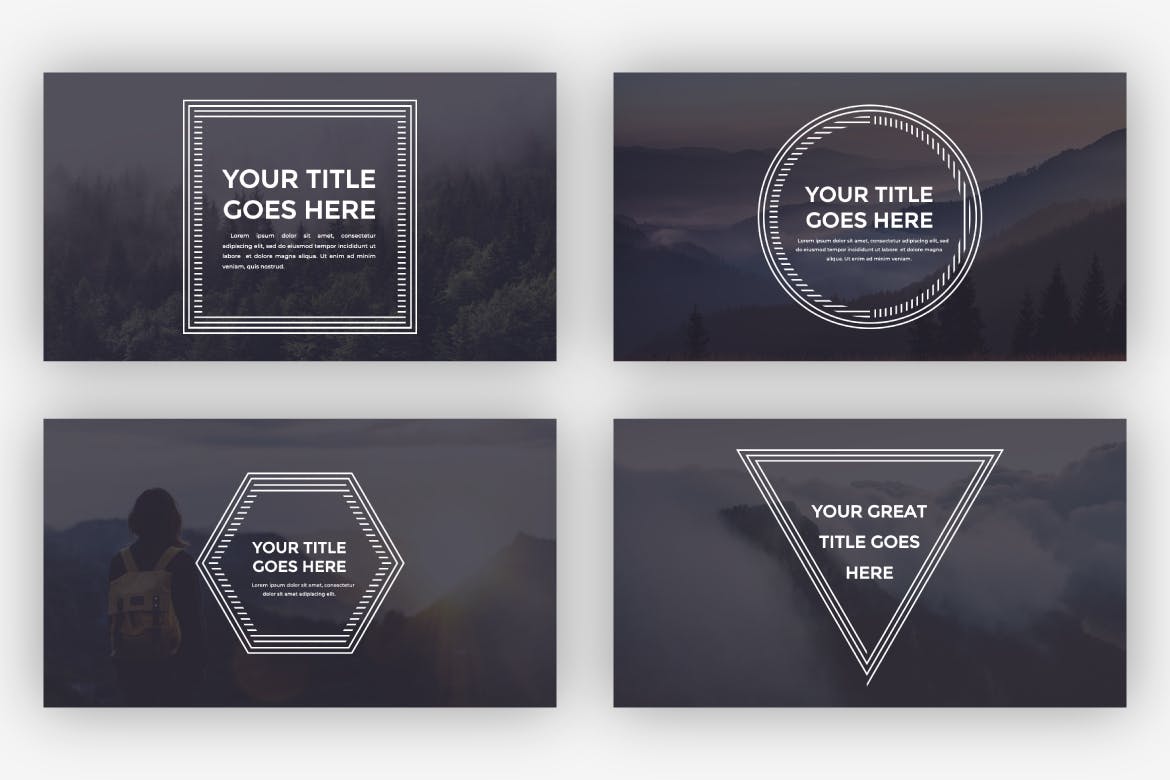 多几何设计图形创意PPT模板 ppt素材 精美商务ppt模板下载[PPTX]