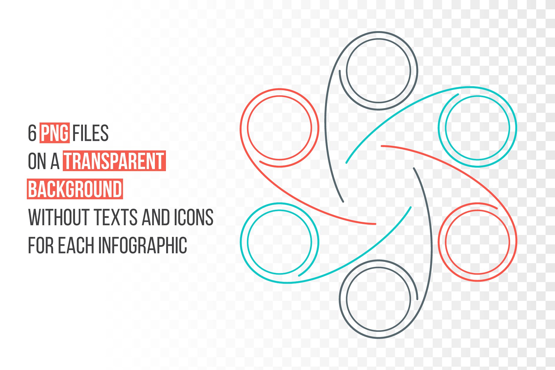 ppt素材信息图表 Linear elements for infographic v.18