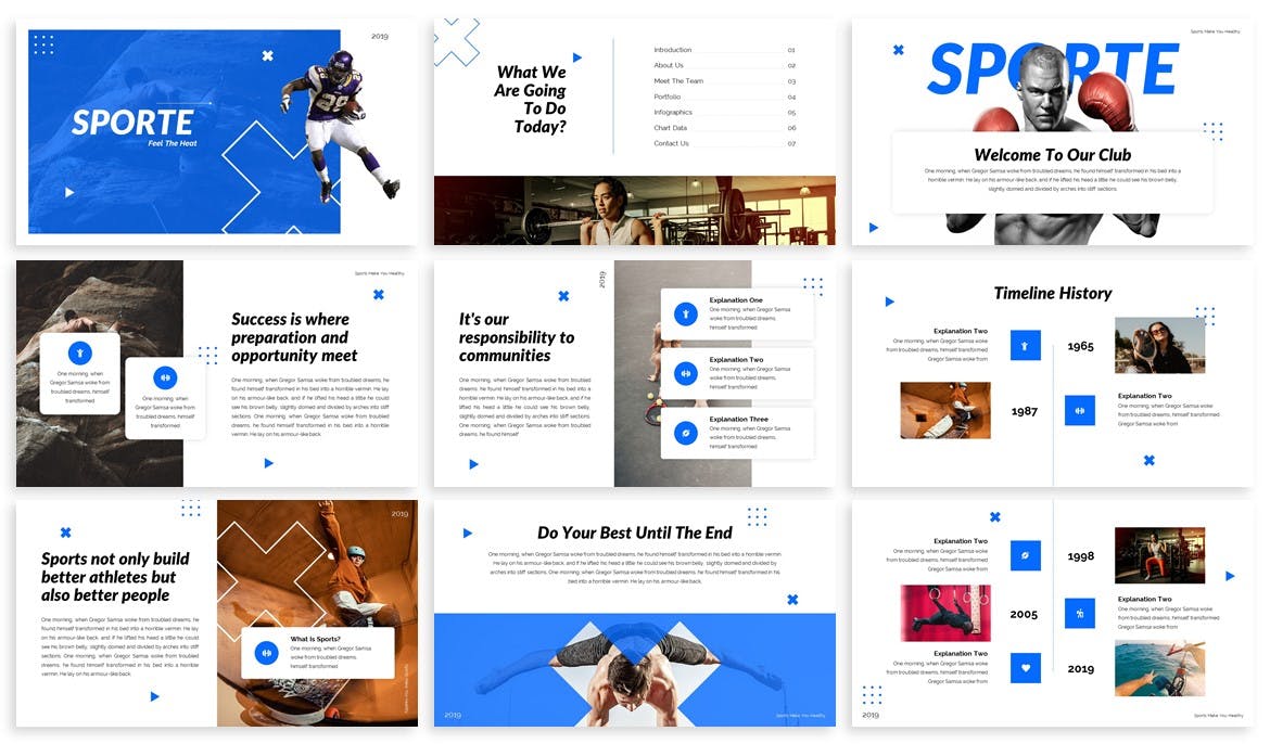 运动项目主题的商业计划书PPT模板下载[PPTX]