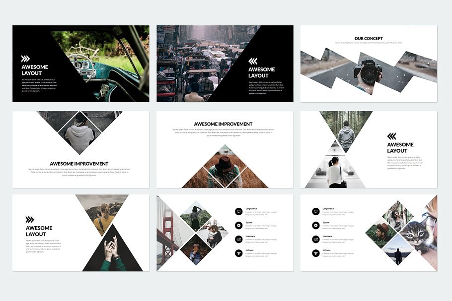 个性ppt素材模板 Trending Keynote