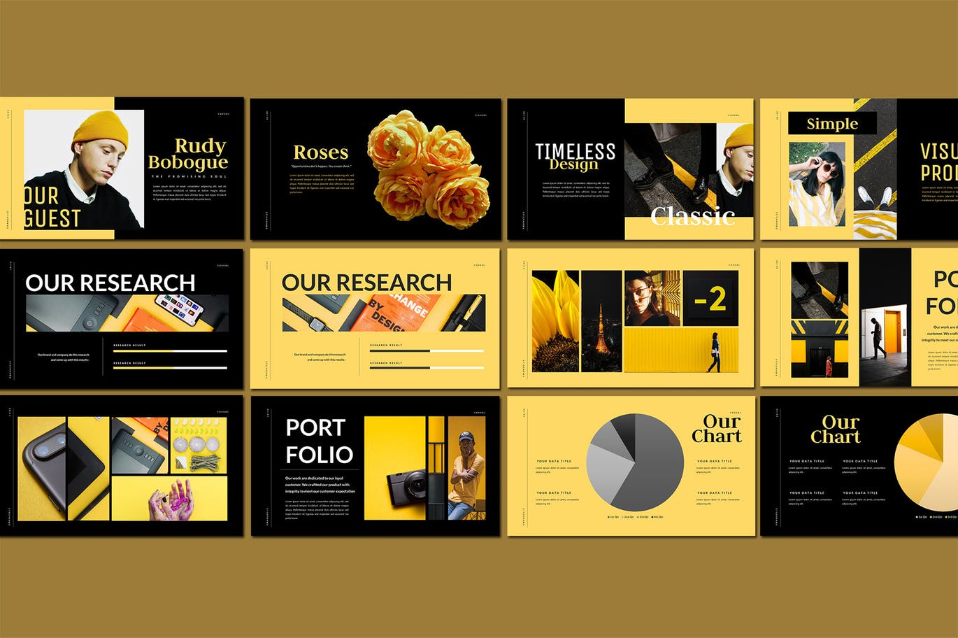 多用途时尚极简主义PPT模板[PPTX]