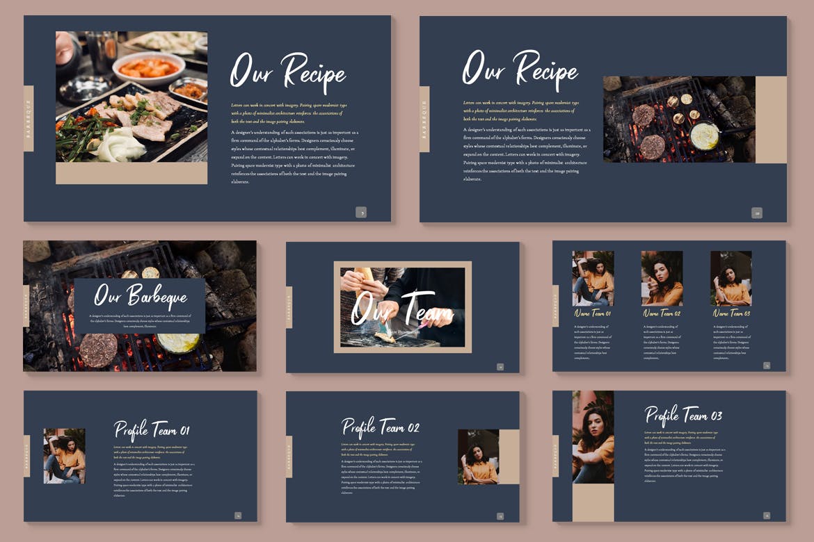 感恩节美食时尚高端精美ppt模板下载[PPTX]