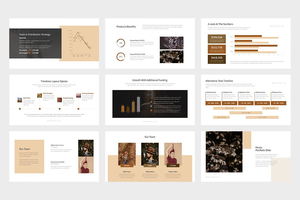 有创意的时尚高端的PPT模板下载 [PPTX]