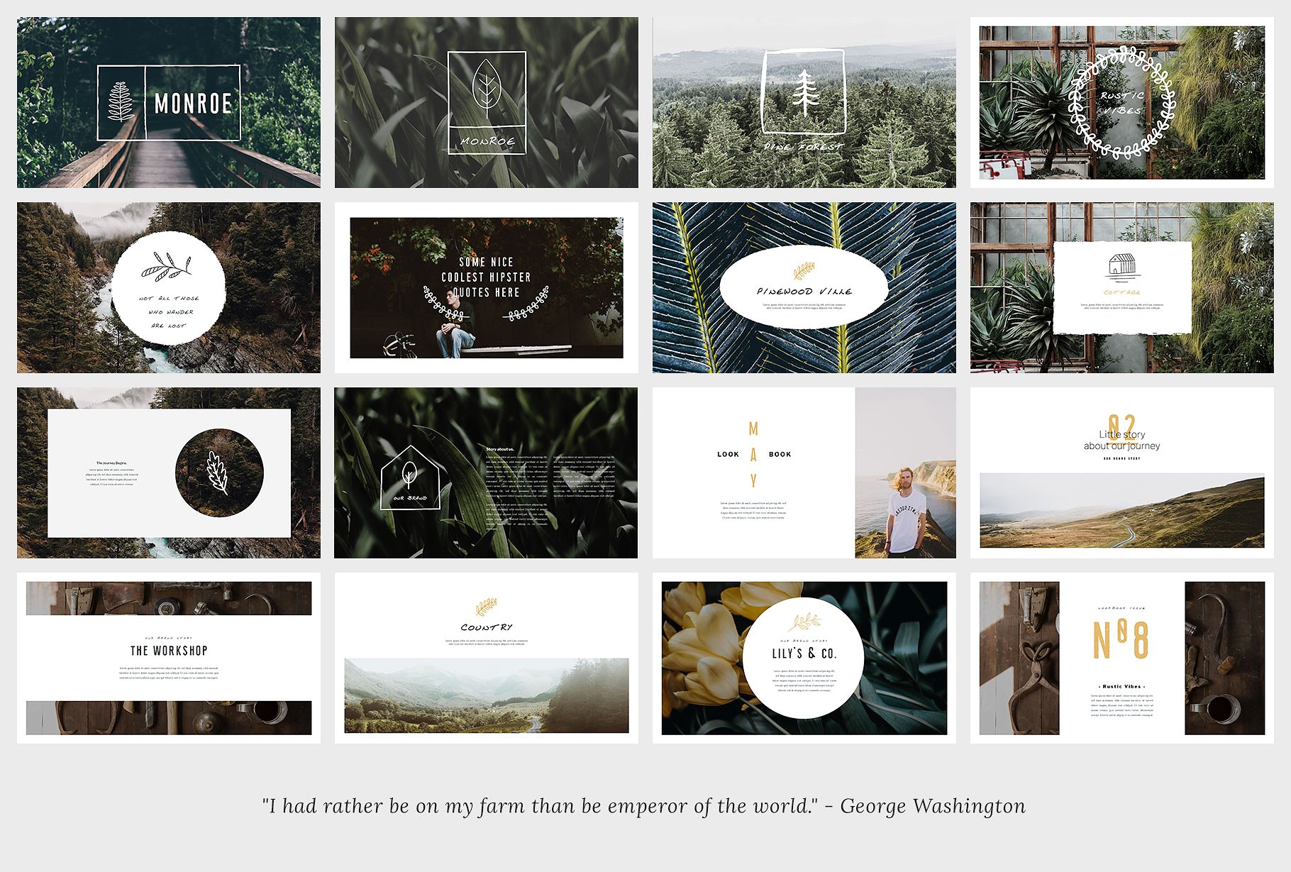 高端商业计划书ppt素材 MONROE – Keynote Template