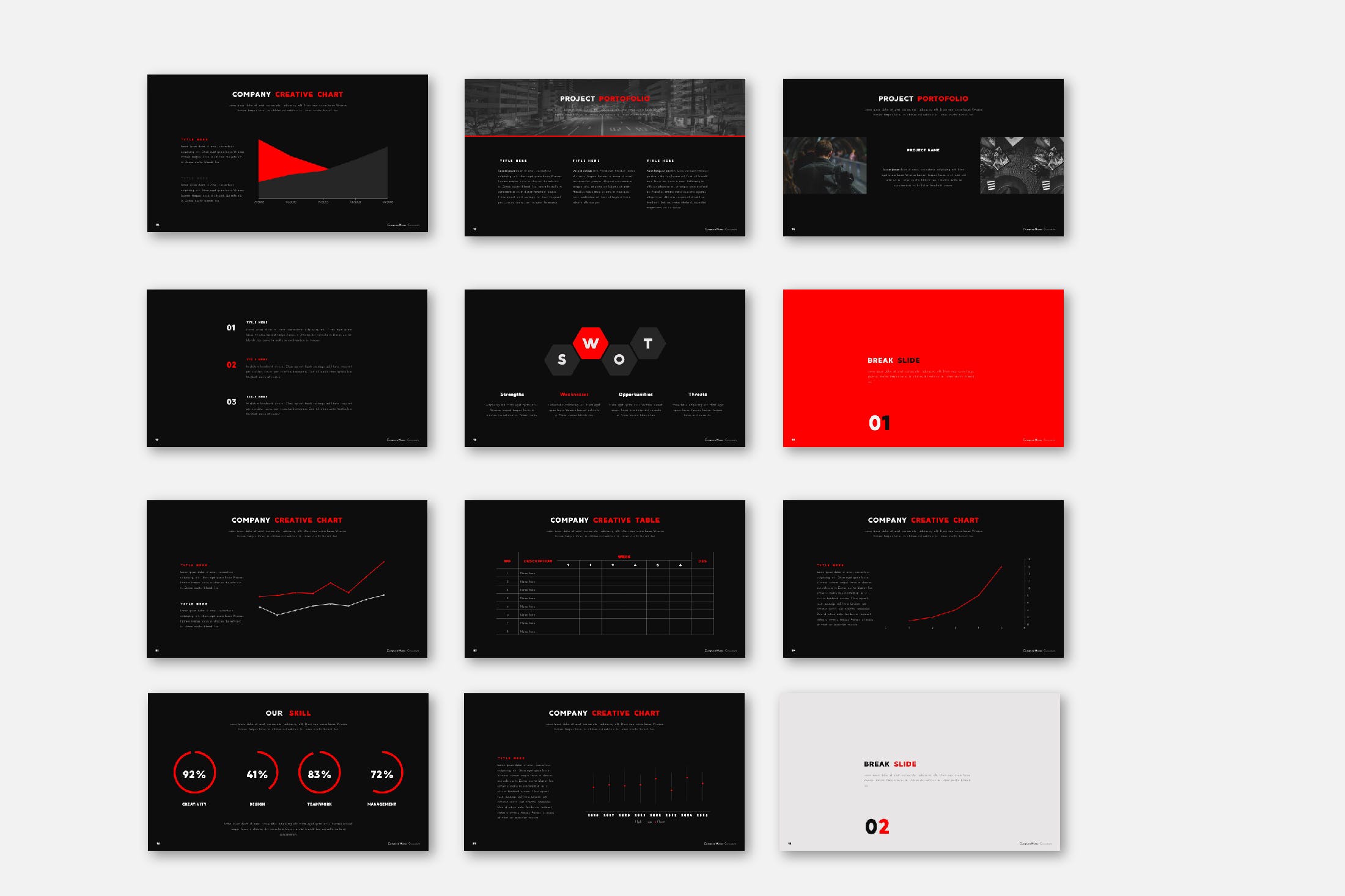 简洁设计感觉的简洁的ppt模板[PPTX]
