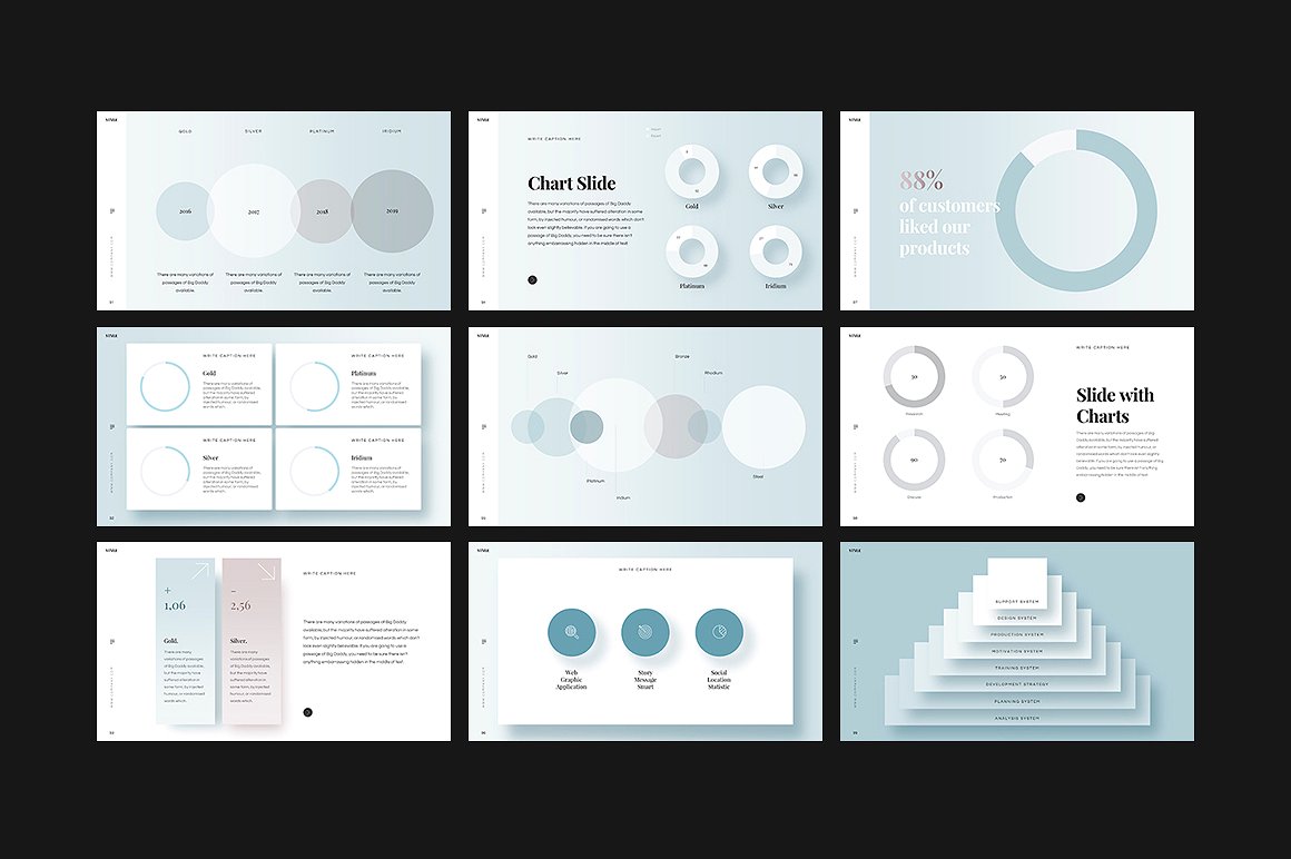 时尚简约ppt素材模板 STYLE Keynote Template