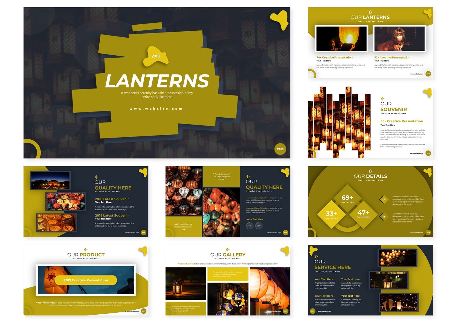 酷炫配色的经典ppt模板下载 [PPTX]