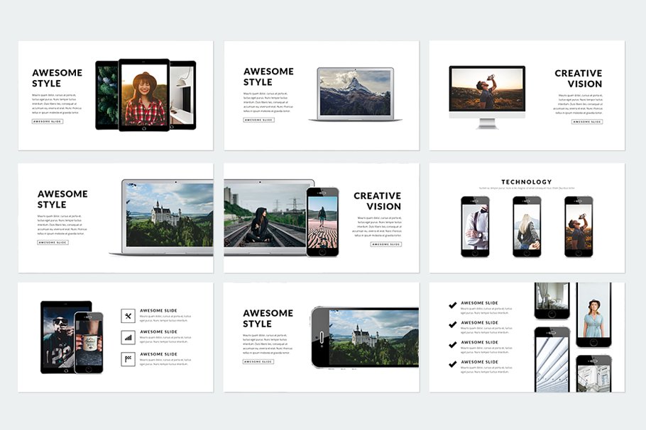 精美ppt模板下载 Prestige Keynote
