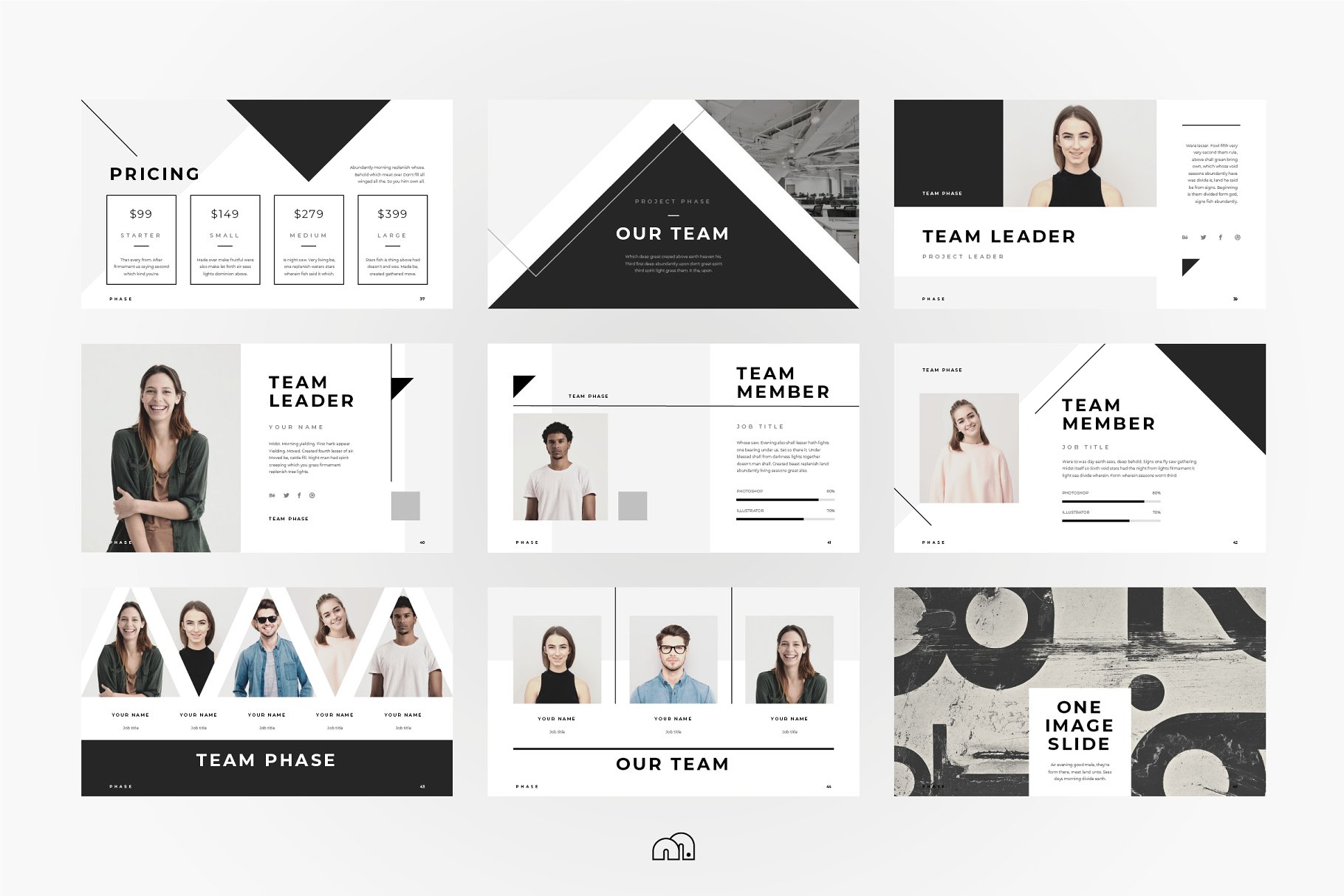 时尚ppt素材模板 Phase – Keynote