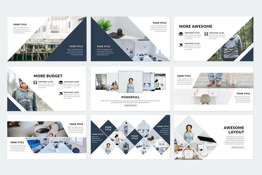 精美ppt模板下载 Prestige Keynote