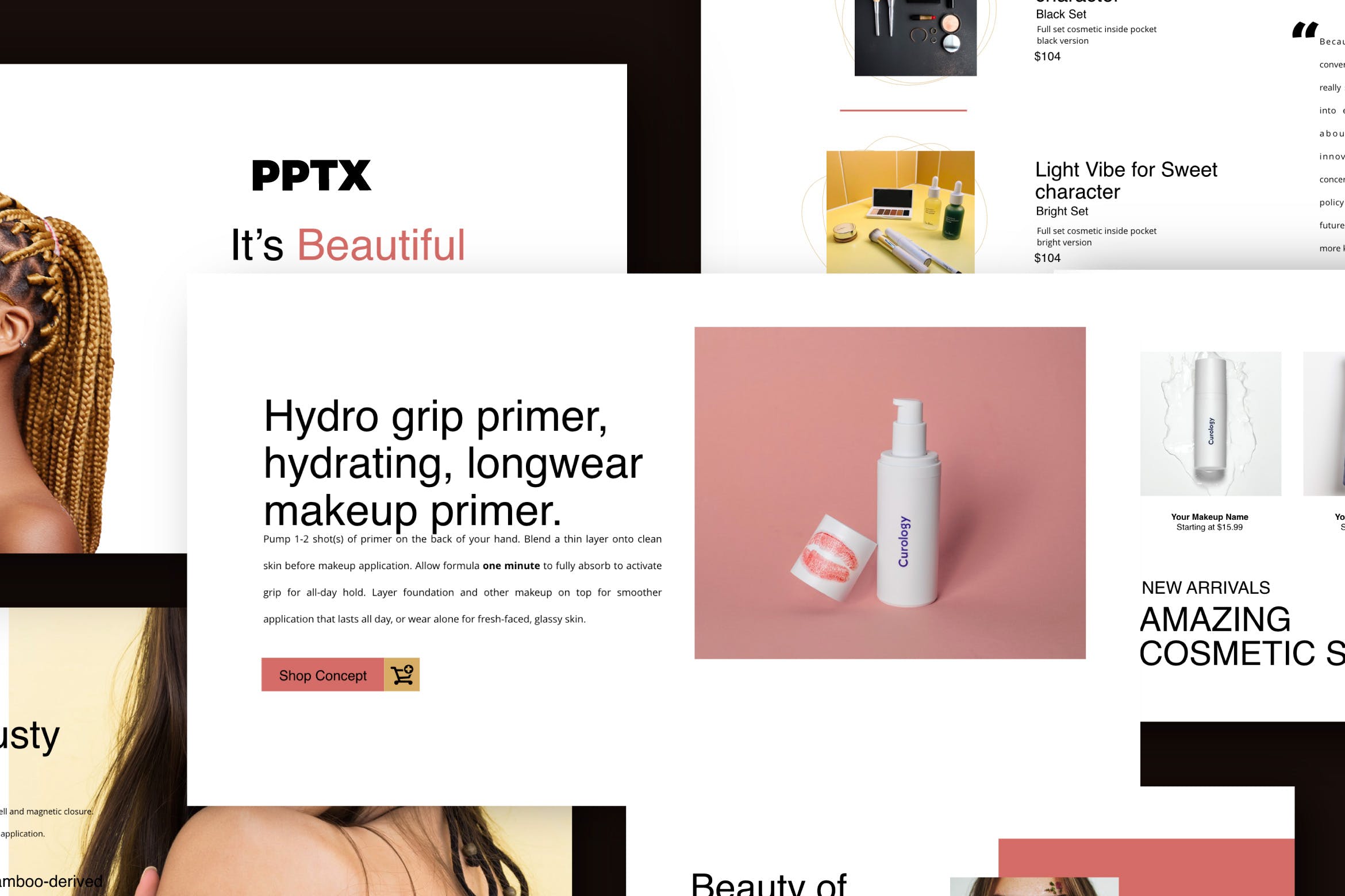 美妆时尚优秀ppt模板下载[PPTX]