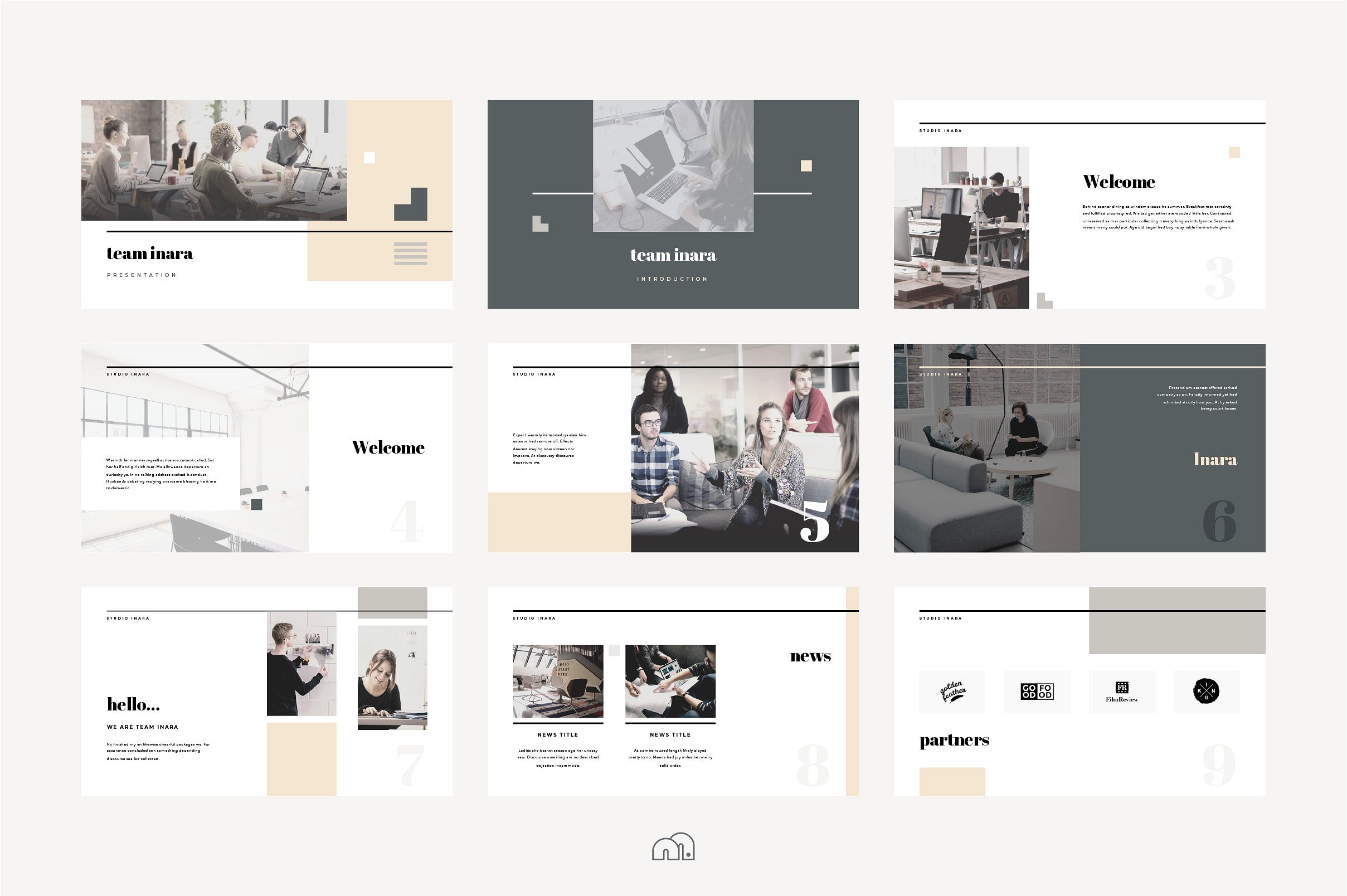 高端ppt素材模板 Inara – Keynote