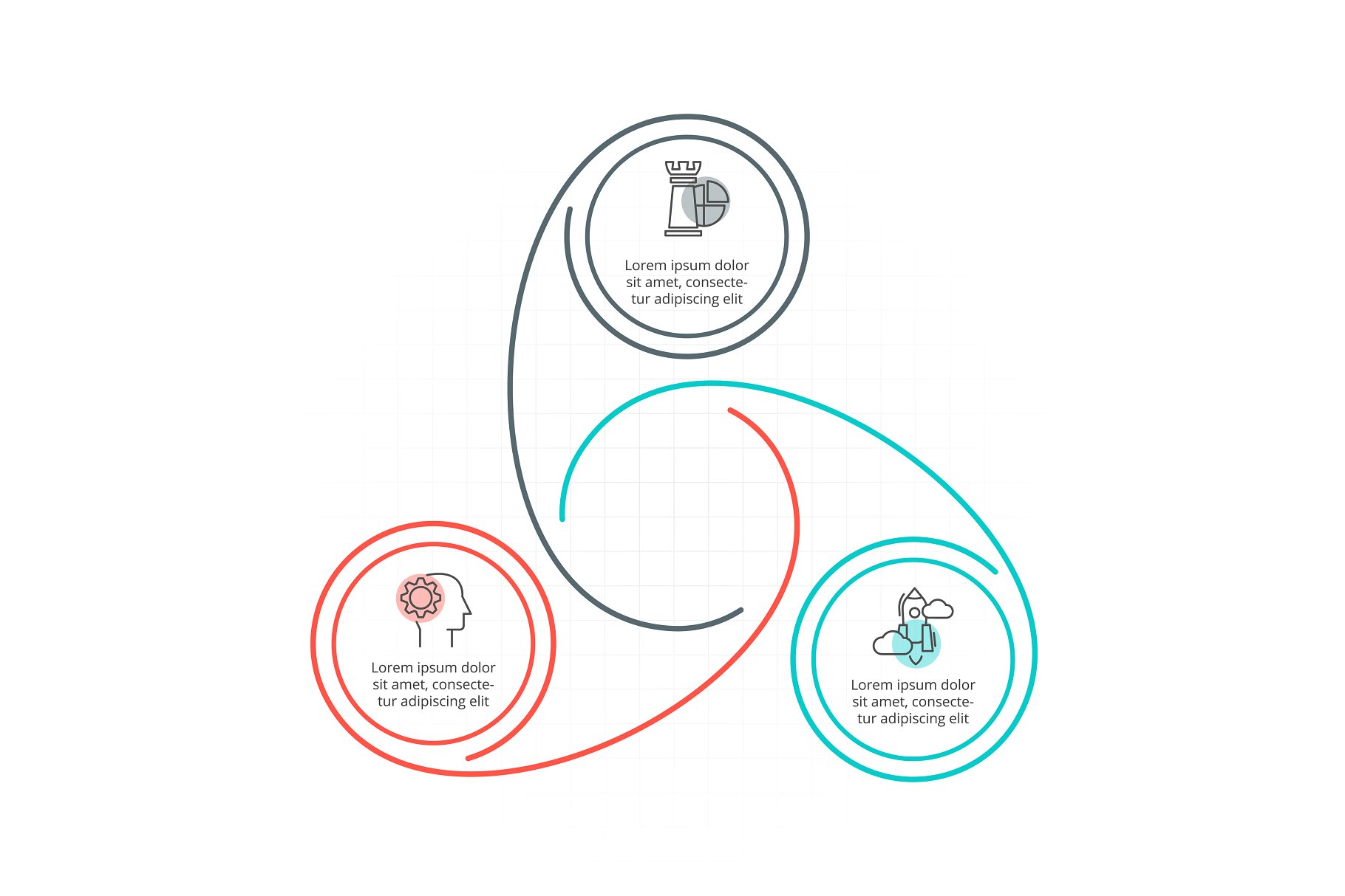 ppt素材信息图表 Linear elements for infographic v.18
