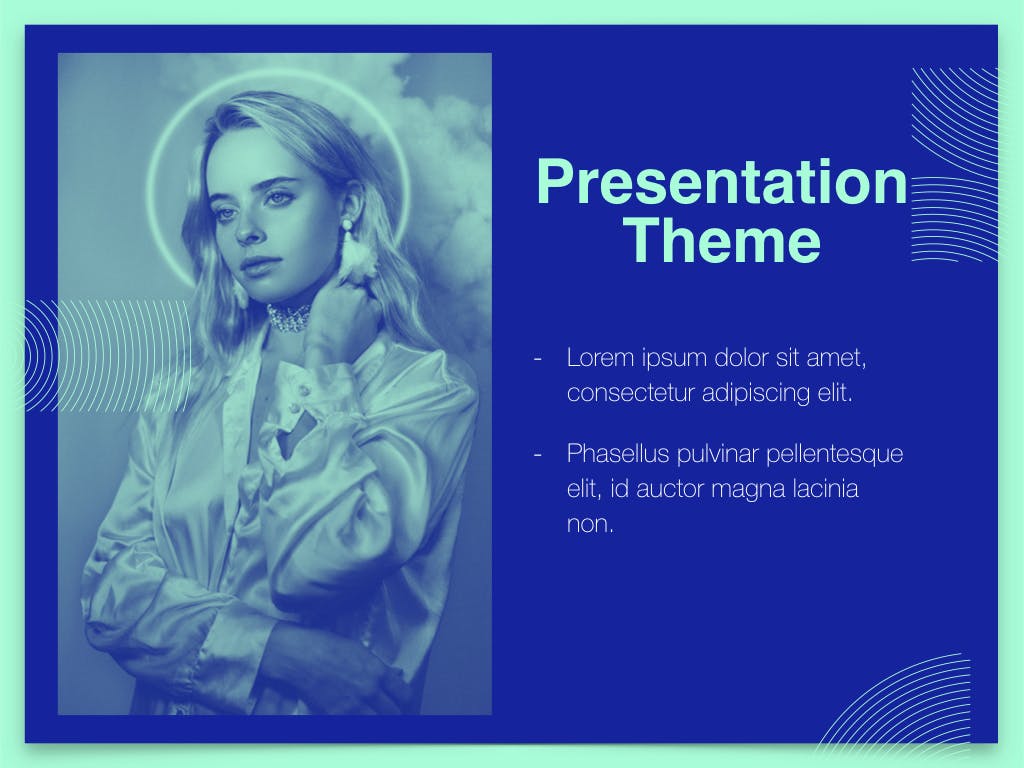 个性风格的双色调经典ppt模板下载[PPTX]